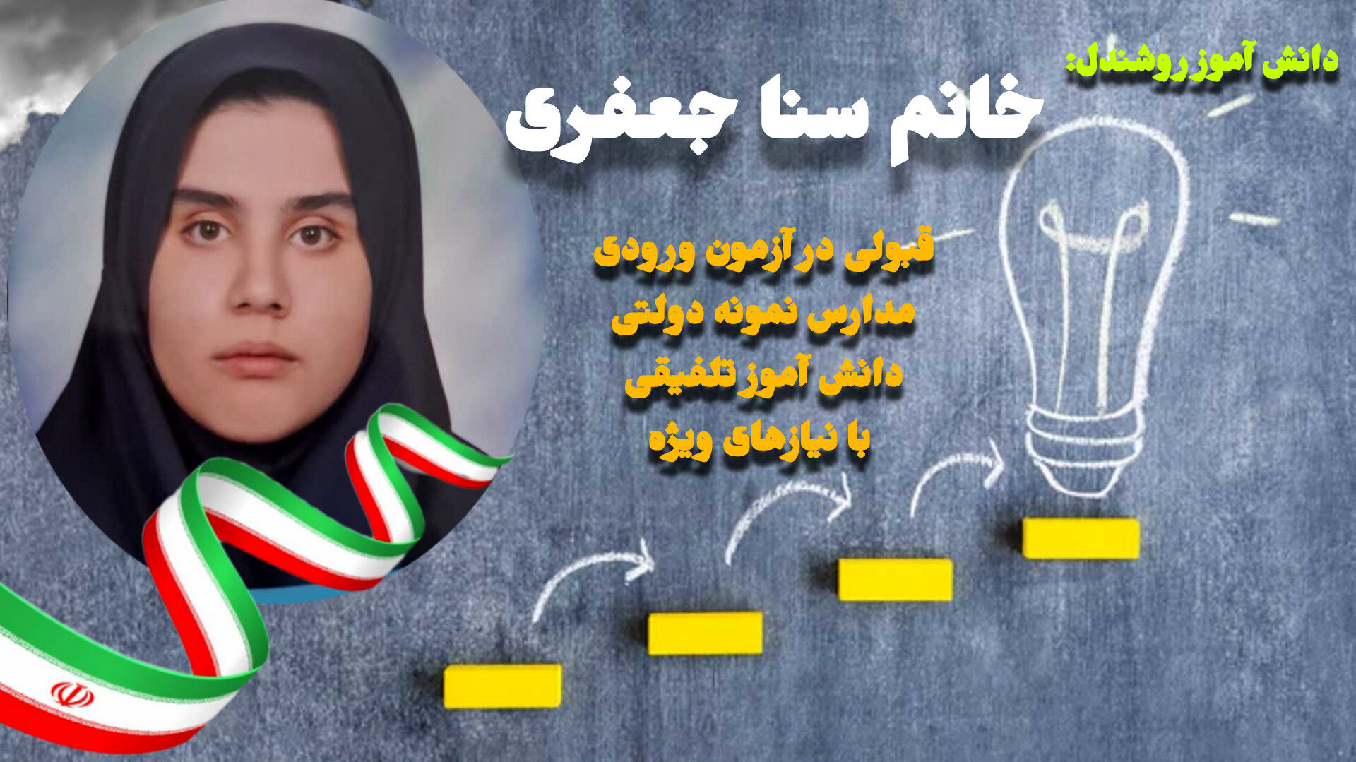 قبولی دانش آموز تلفیقی با نیازهای ویژه اصفهانی در آزمون ورودی مدارس نمونه دولتی 