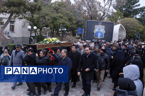 مراسم وداع با فرماندار فقید مراغه