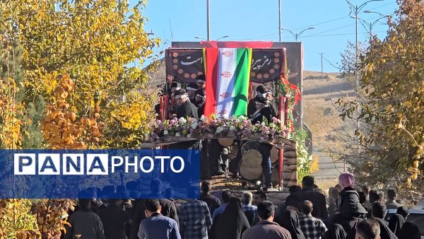 استقبال باشکوه مردم شهرستان بهاباد از شهید گمنام