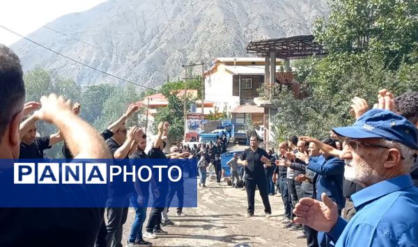 دسته‌روی تاسوعای حسینی در روستای نوسر آمل
