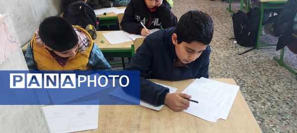 برگزاری آزمون سنجش دستاوردهای یادگیری در مدارس متوسط اول ملارد 