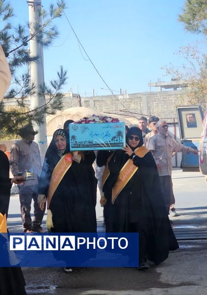 استقبال از شهید گمنام در مدارس ابرکوه