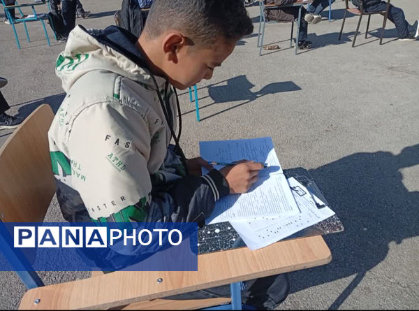 برگزاری آزمون جامع در دبیرستان مهندس حمیدیا