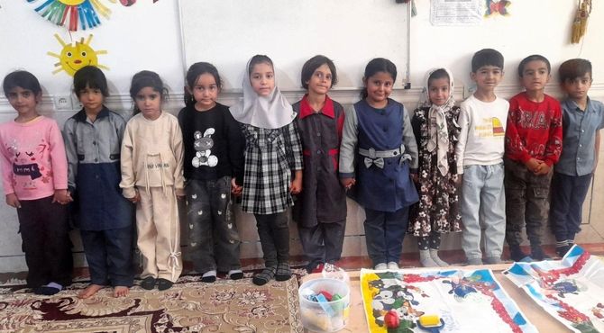  لحظاتی شیرین با کودکستان بهار انقلاب