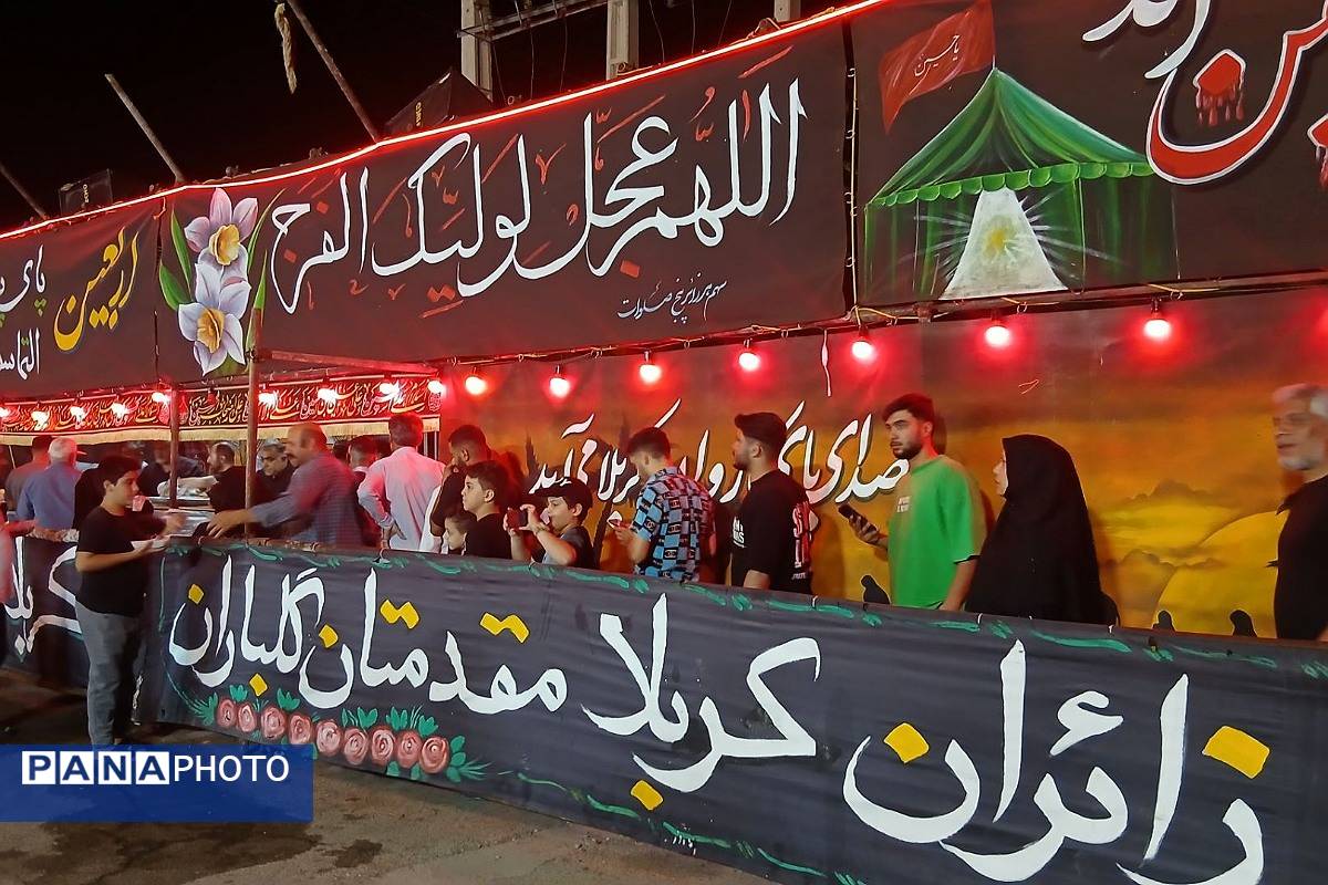 برپایی موکب "عشاق الحسین(ع) " سازمان دانشآموزی شهرستانهای تهران در مسیر زائران اربعین