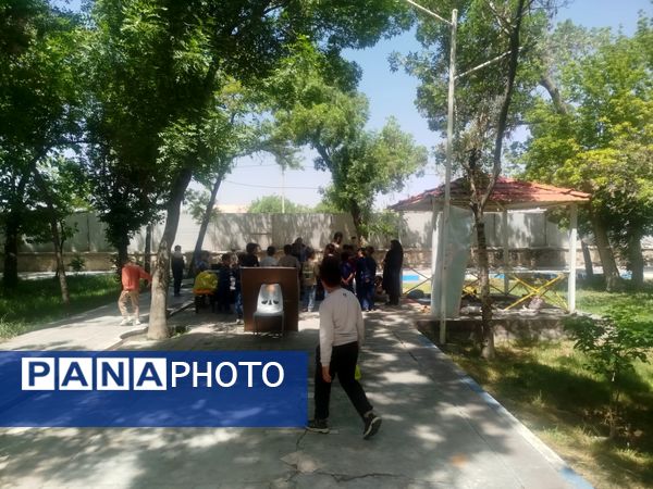 اردوی دانش‌آموزان مدرسه پسرانه مبین در پارک جنگلی شیروان