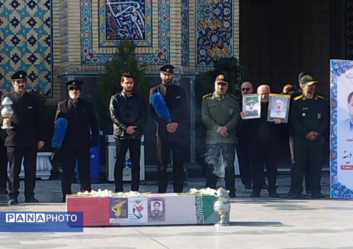 مراسم تشییع پیکر پاک شهید علی‌اصغر آدینه، صحنه‌ای از شکوه ایمان و وفاداری