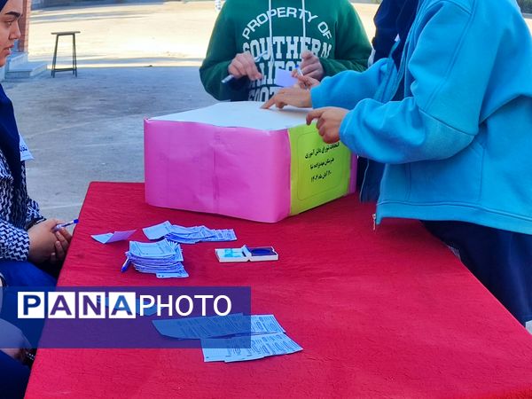 انتخابات شورای دانش‌آموزی در هنرستان مهدیزاده نیا