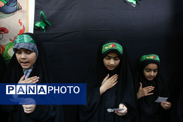 عزاداری کودکان هیات «زیر گنبد طلا» برای دختر سه ساله امام حسین(ع)