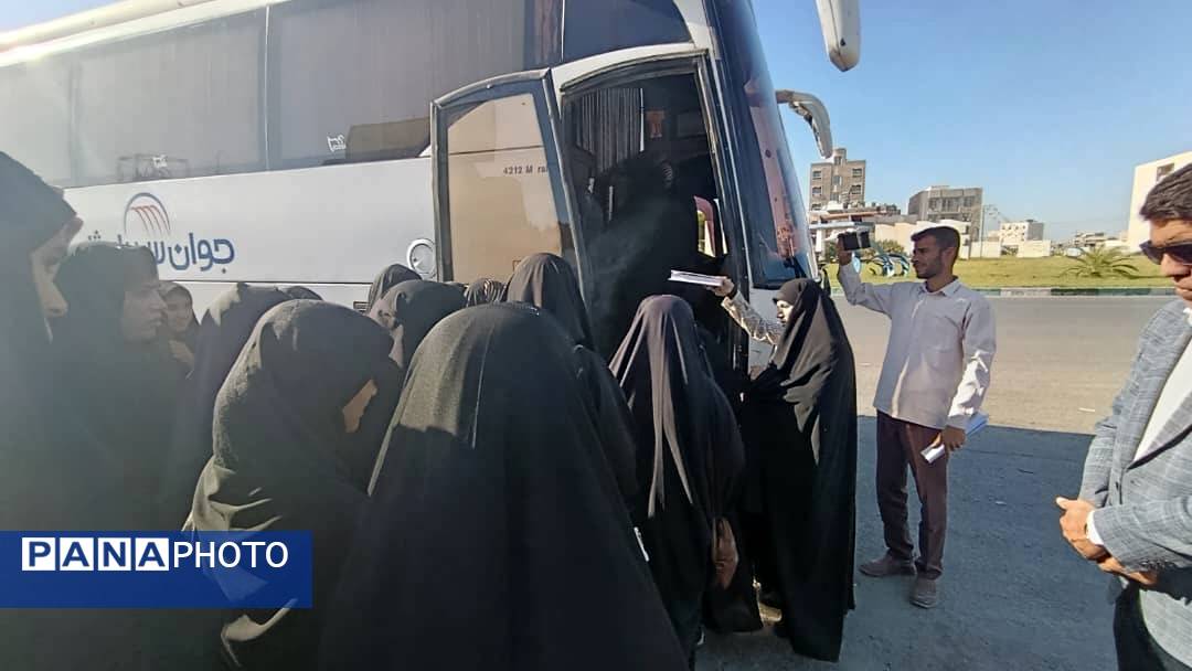 اعزام بیش از ۸۰ دانش‌آموز دختر از لیردف و جاسک به مناطق عملیاتی جنوب