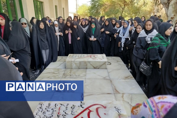 نخستین ایستگاه راهیان نور؛ حضور دانشآموزان رباطکریم در یادمان دوکوهه