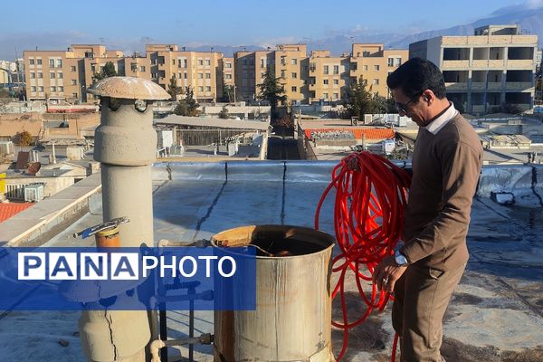 دبیرستان مهدیه و طلیعه فاز ۲ اندیشه، برای بارش برف زمستانی آماده شد