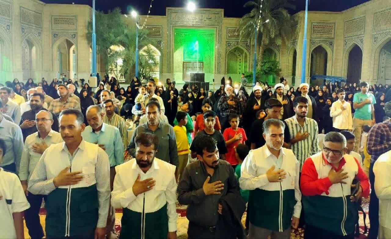 بم غرق در نور عسکری (ع) شد؛ جشن بزرگ ولادت یازدهمین اختر امامت در قلب دارالصابرین