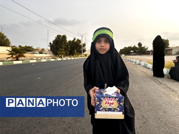 شور پیاده‌روی جاماندگان اربعین در جاسک؛ گامی به یاد شهدا و مردم غزه