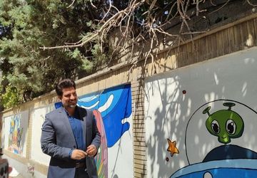 رونمایی از اولین پروژه نقاشی دیواری موسسه هنری مروا ناحیه یک مشهد 