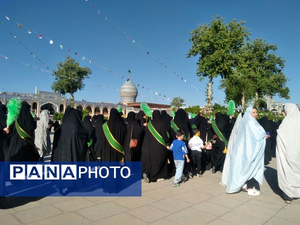 شادپیمایی و تجمع بزرگ دختران فاطمی در سومین حرم اهل بیت(ع)