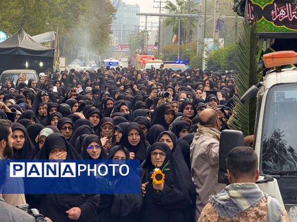  مراسم تشییع ۱۰ شهید گمنام در آمل