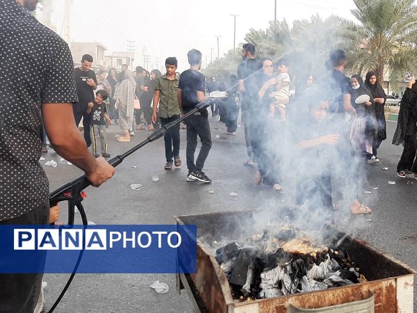 پیاده‌روی جاماندگان  اربعین حسینی شهرستان میناب