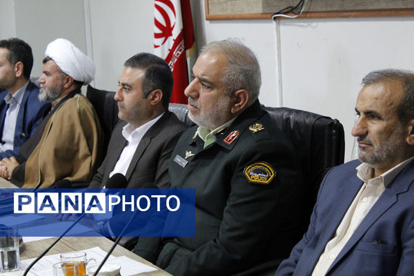 آیین تکریم و معارفه فرمانده انتظامی شهرستان گرمه