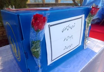 انتخابات شورای دانش آموزی در مدرسه فرهنگ خلیل آباد