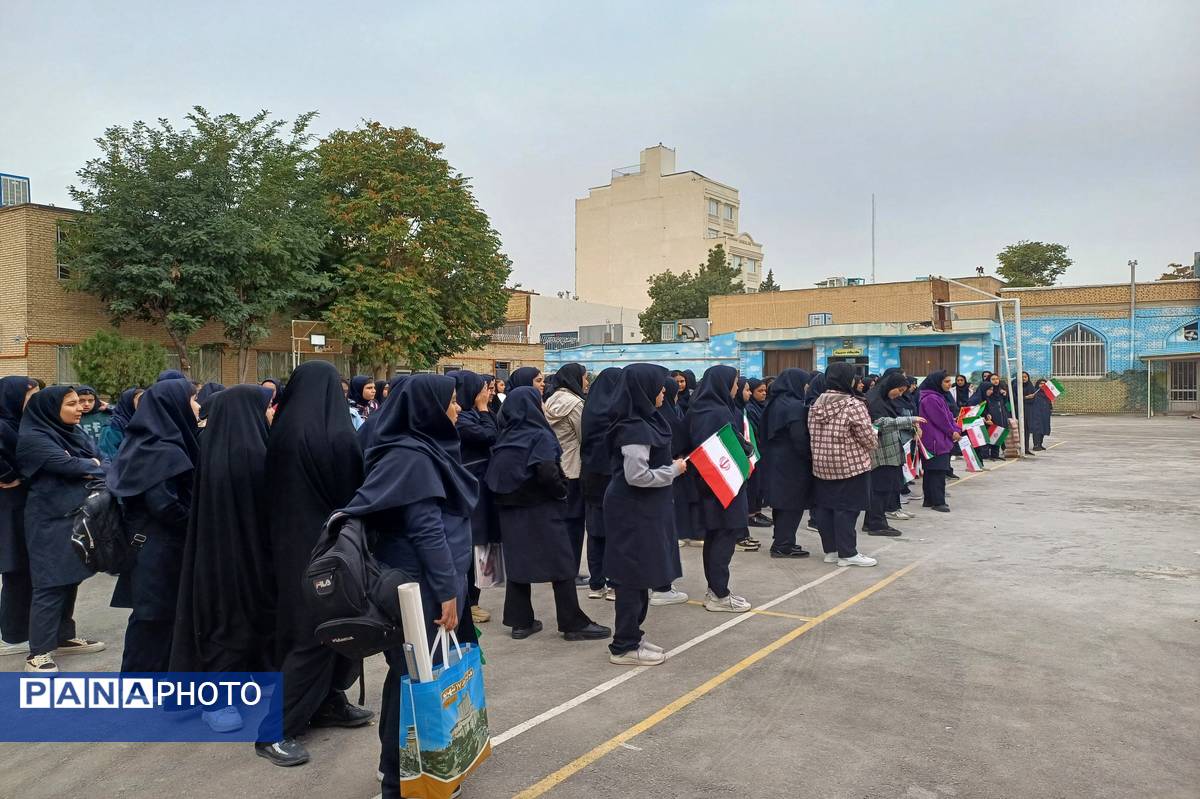 مراسم بزرگداشت شهید سید حسن نصرالله در ناحیه ۲ مشهد