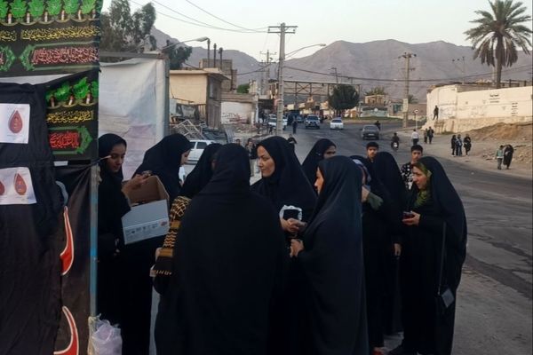 موکب شهید مجتبی شریفی با همت هئیت‌های دانش‌آموزی برپا شد