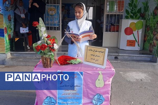 آیین افتتاحیه سفیران سلامت دبستان توحید کاشمر