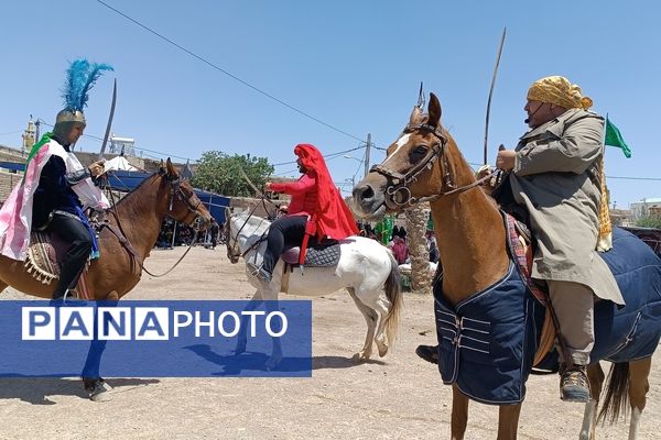 تعزیه‌خوانی روز عاشورا در روستای سلطان میدان خراسان رضوی