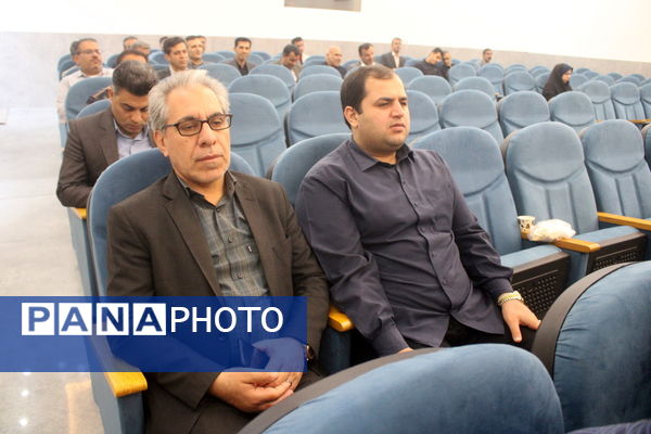 مراسم استقبال از شهید گمنام در اداره‌کل آموزش و پرورش استان بوشهر