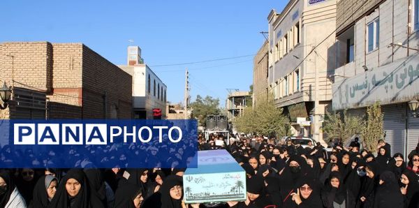 تشییع  پیکر مطهر شهید خوشنام در شهرستان خلیل آباد 