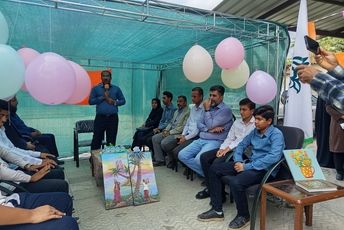 موکب پرشور دانش‌آموزی میناب برپا شد