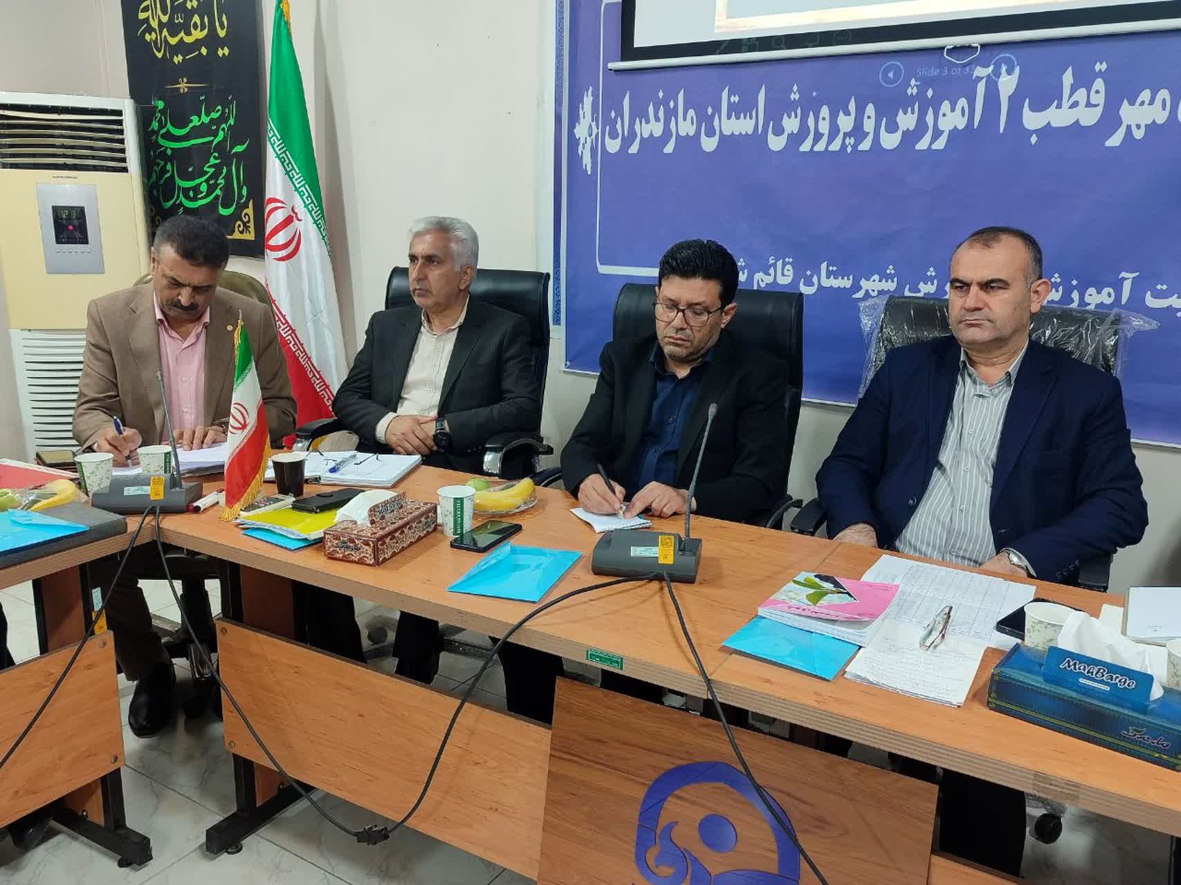 اولین جلسه پروژه مهر قطب ۲ آموزش و پرورش استان مازندران
