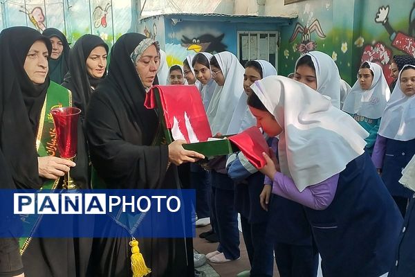 پیوند دل‌های دانش‌آموزان شهرقدس در سوگ حضرت زهرا(س)