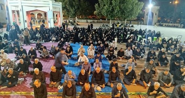 مراسم دهه اول محرم در گلزار شهدای نیشابور