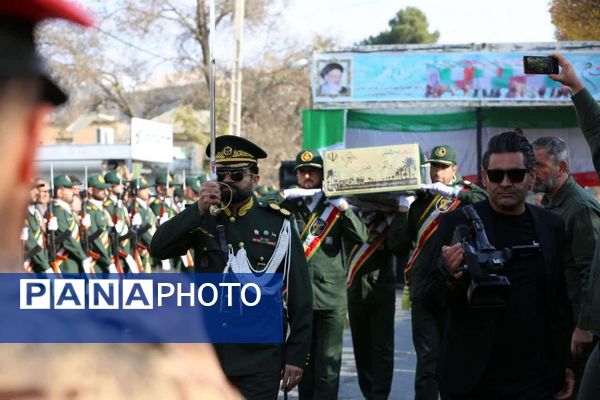 مراسم تشییع و تدوین شهید گمنام در اسلام آبادغرب