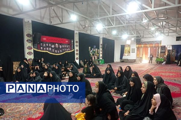 مراسم عزاداری سید و سالار شهیدان در محفل دخترانه مقدامه