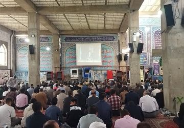 نماز جمعه با حضور دانش آموزان بسیجی نیشابور