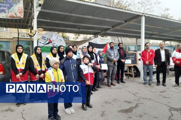 پویش مشق همدلی در ناحیه هفت مشهد 