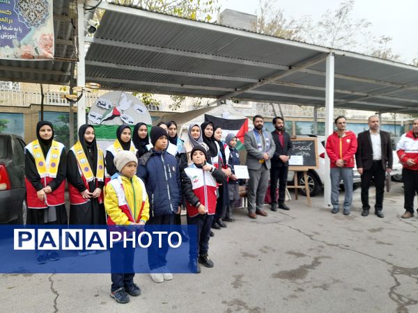 پویش مشق همدلی در ناحیه هفت مشهد 