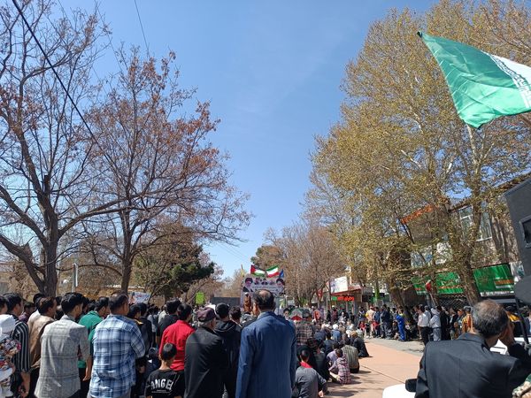 حضور مردم باخرز در راهپیمایی روز قدس و حمایت از فلسطین اشغالی
