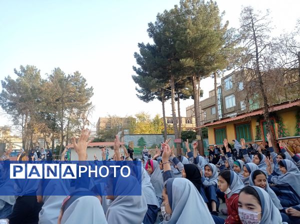 سوگواری شهادت حضرت فاطمه (س) در دبستان علی دهقانیان ۲ تبادکان