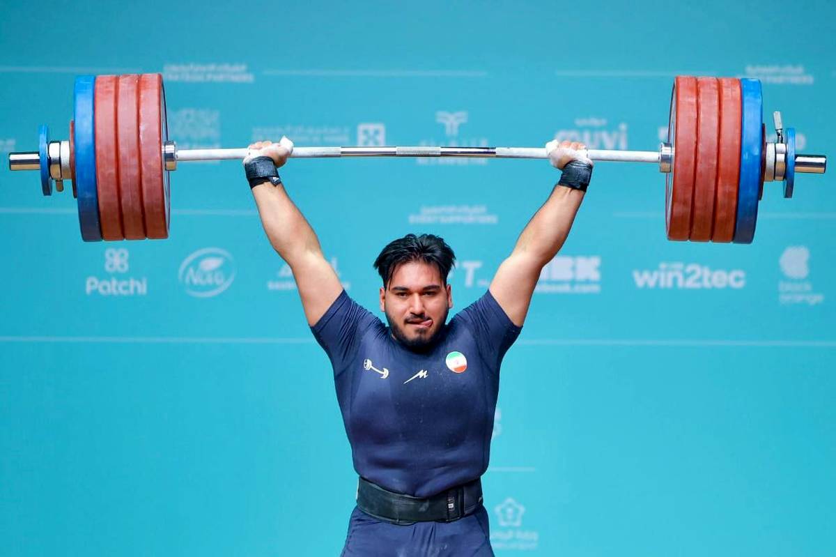 نمایش قدرت جوان مرودشتی در ریاض؛ نصیری با دوضرب ۲۲۴ کیلوگرم نقره گرفت