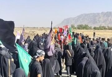 پیاده روی حرم تا حرم روستای زیارتگاه از امامزاده عبدالرحیم بوان شهرضا
