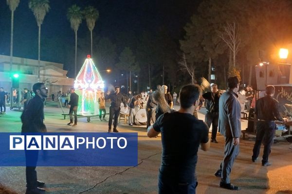 مراسم عزاداری شب عاشورا در پایگاه هوایی شهید دوران شیراز