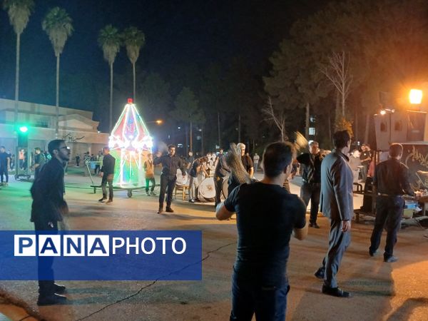 مراسم عزاداری شب عاشورا در پایگاه هوایی شهید دوران شیراز
