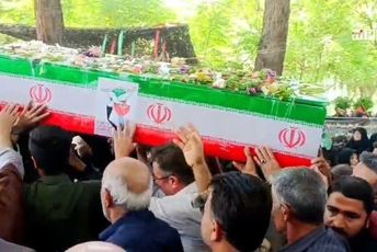 تشییع پیکر مطهر شهیدان انواری و موسوی در نجف‌آباد