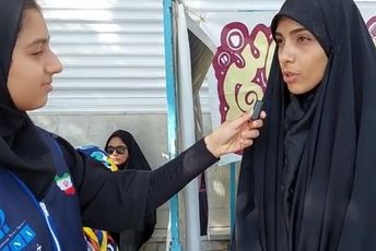 راهپیمائی جاماندگان اربعین حسینی در زرین شهر