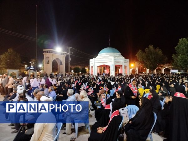 مراسم نخستین سالگرد شهدای خدمت در گلزار شهدای گمنام نیشابور 