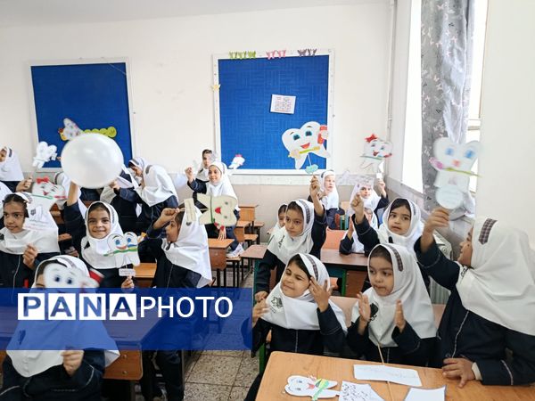 جشن دندان شماره شش و پویش دو دو تا یادت نره در دبستان عصمت باخرز