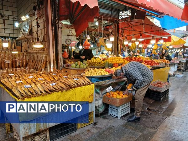 شب یلدا در بازار رشت